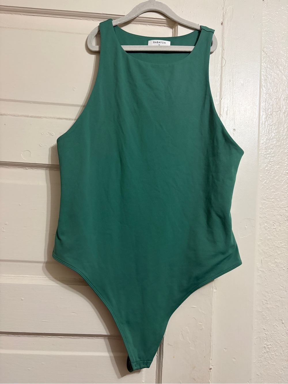 Aritzia Babaton Green High Neck Bodysuit